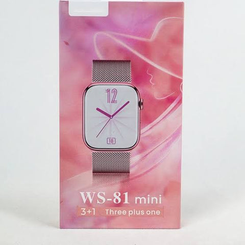 Wisme WS 81 Mini Smartwatch with 3 Strap